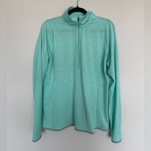 Under Armour Mint Green Half-Zip Pullover- Women's XL